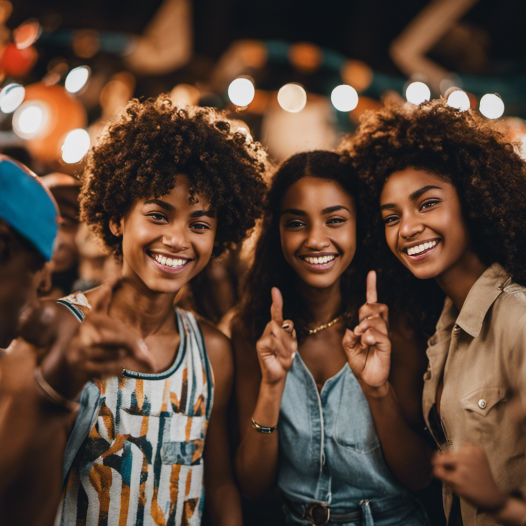 An image capturing the essence of Toluna Influencers, showcasing a diverse group of enthusiastic teenagers engaged in fun and rewarding survey activities, radiating joy and excitement as they earn money daily