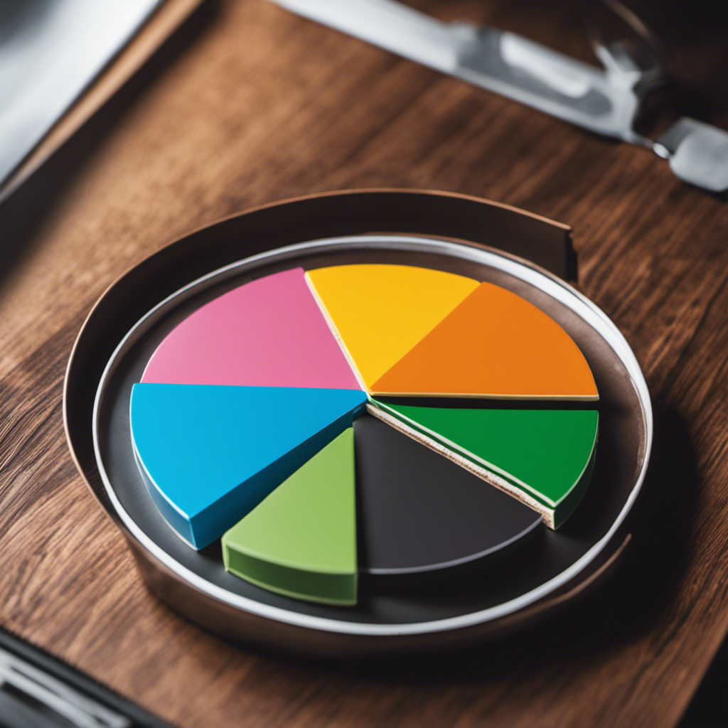 An image showcasing a pie chart with three equal-sized slices