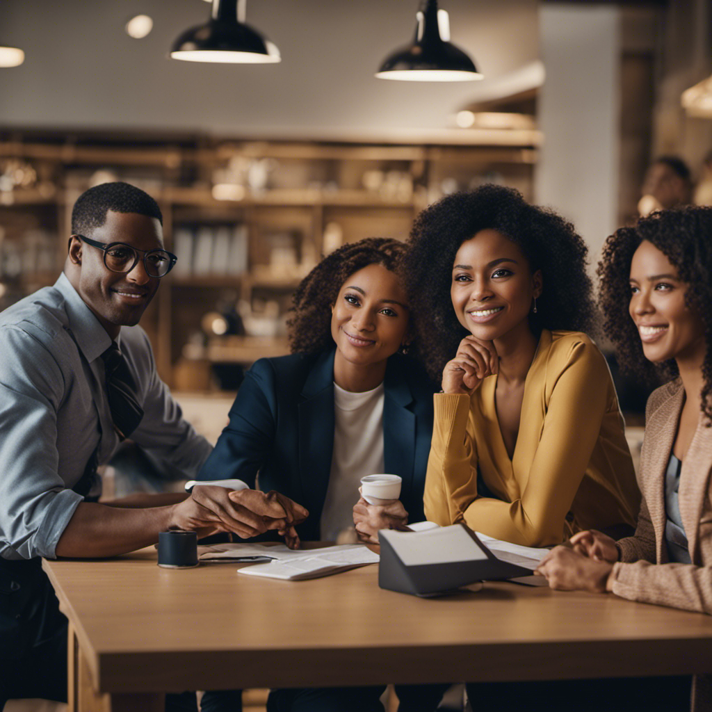 An image showcasing a diverse group of individuals with various occupations, highlighting their determination to boost their credit rating