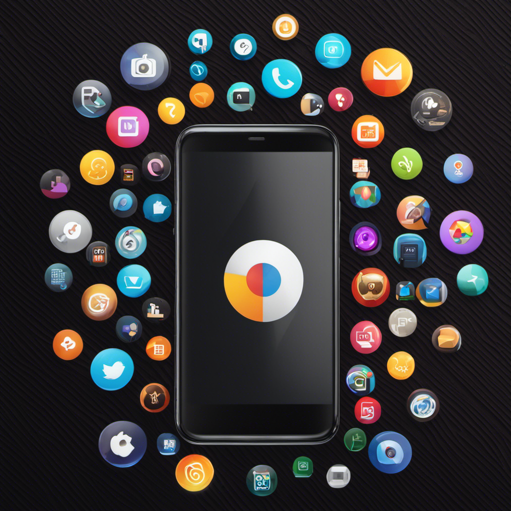 An image showcasing a sleek smartphone with the KashKick app icon on the screen, surrounded by various other popular rewards apps and survey websites icons, symbolizing a comparison between them
