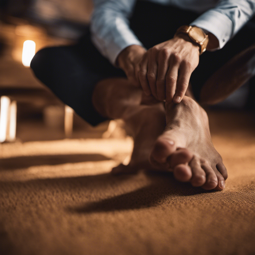 An image showcasing a variety of high-resolution close-up shots of well-groomed male feet in different poses and angles, with different backgrounds, lighting, and compositions, highlighting the diversity and appeal for foot fetishists
