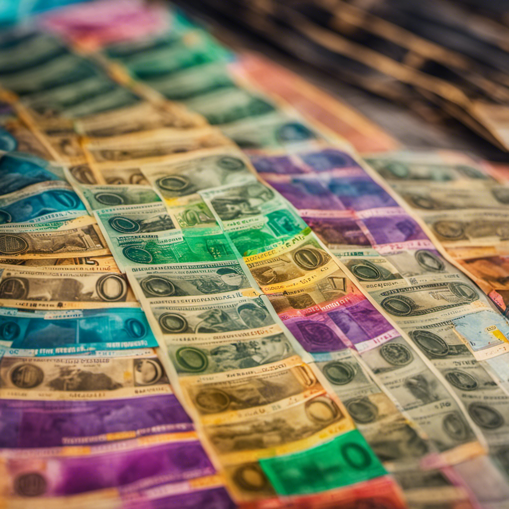 An image of a vibrant, color-coded money map with different sections representing financial goals and progress trackers