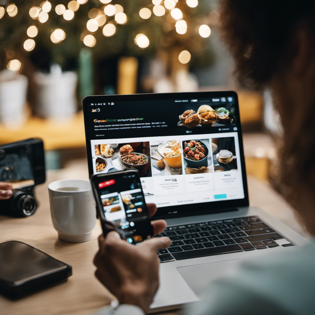 An image depicting a shopper holding a magnifying glass, examining an Amazon Prime Day advertisement