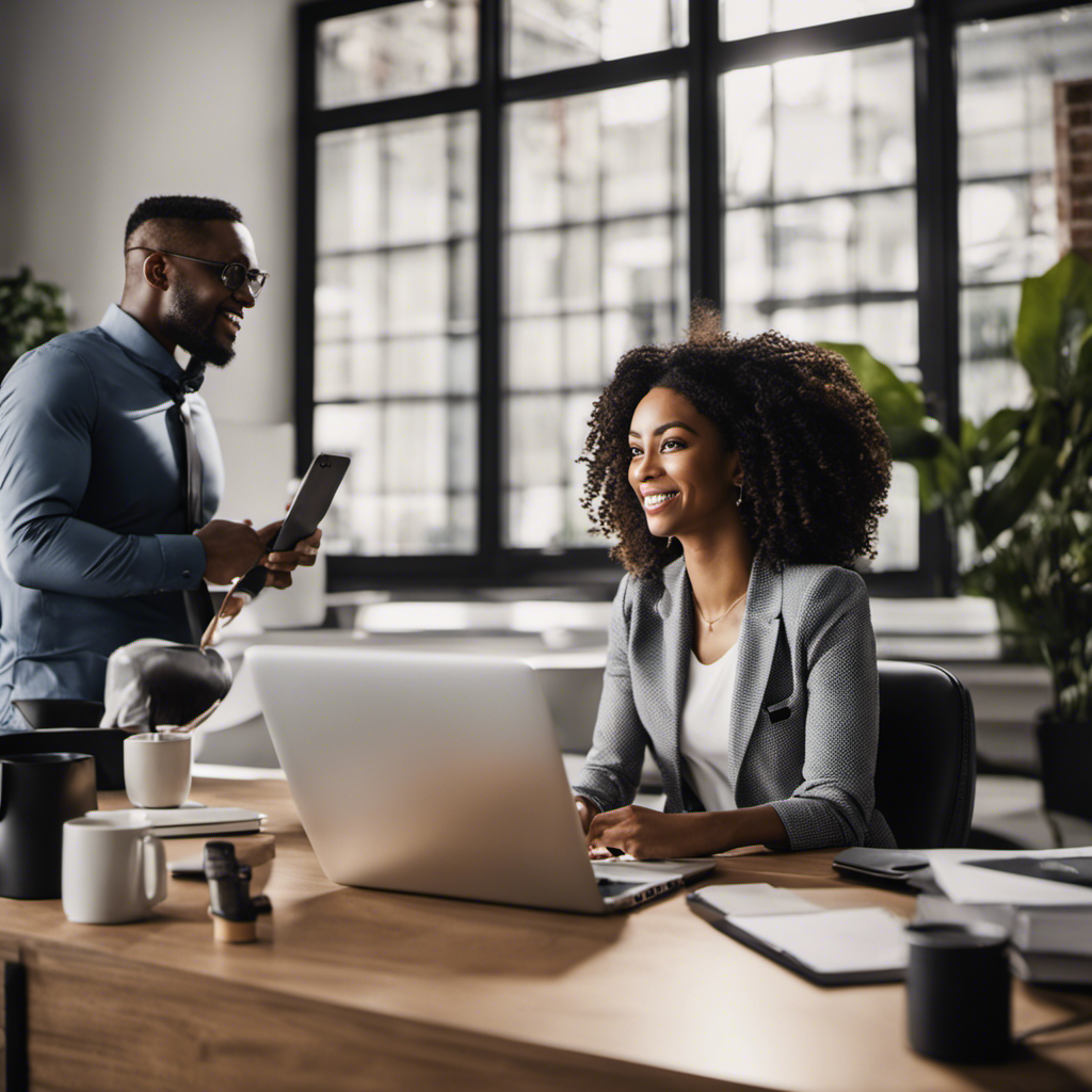An image showcasing a diverse group of professionals engaged in high-paying work-from-home jobs, with a focus on the financial aspect