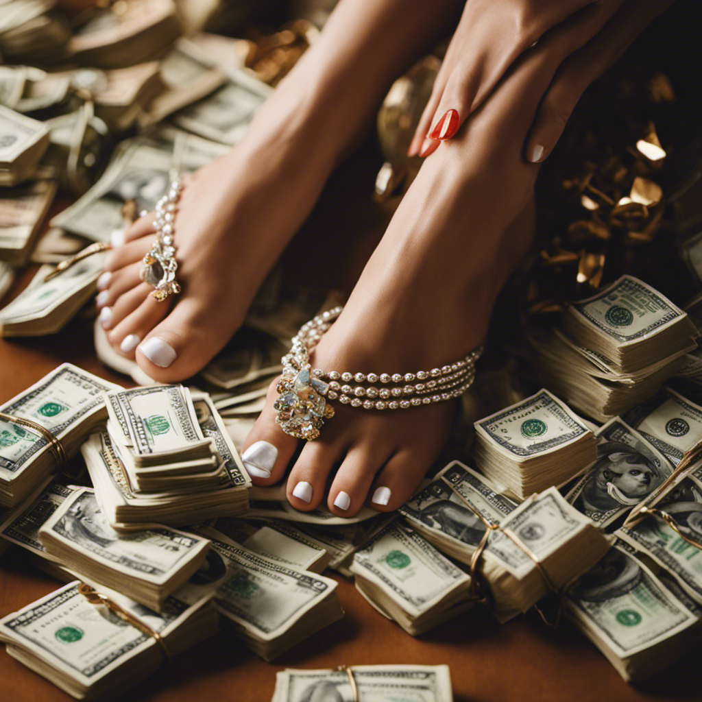 An image showcasing the allure of selling feet pics as a lucrative side hustle